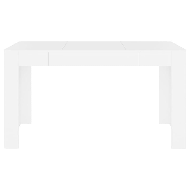 Spisebord hvit 140x74,5x76 cm sponplate