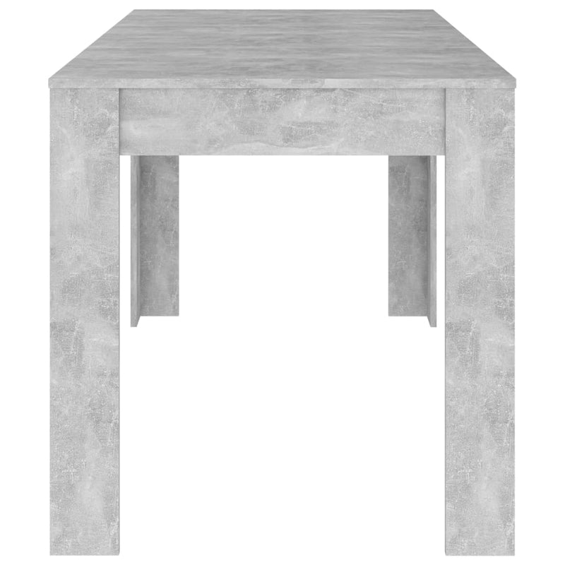 Spisebord betonggrå 140x74,5x76 cm sponplate