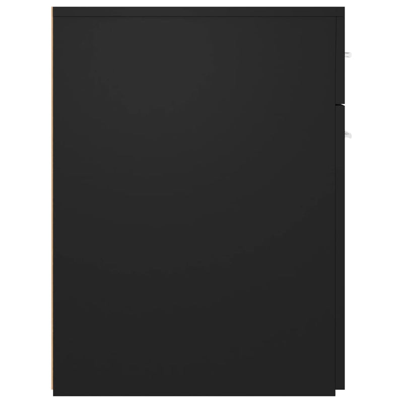 Apotekskap svart 20x45,5x60 cm sponplater