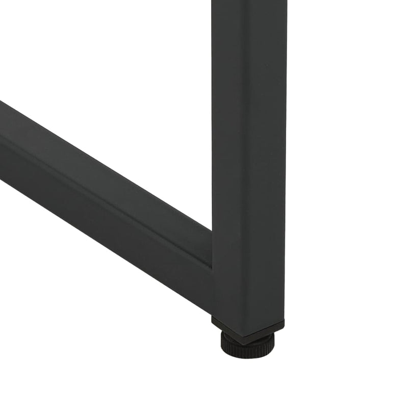 Highboard svart 80x35x100 cm stål