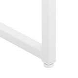 Highboard hvit 80x35x135 cm stål og herdet glass