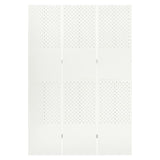 Romdeler 3 paneler hvit 120x180 cm stål