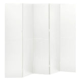 Romdeler 5 paneler hvit 200x180 cm stål