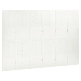 Romdeler med 6 paneler hvit 240x180 cm stål