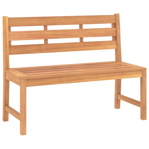 Hagebenk 114 cm heltre teak