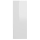 Konsollbord høyglans hvit 105x30x80 cm sponplate