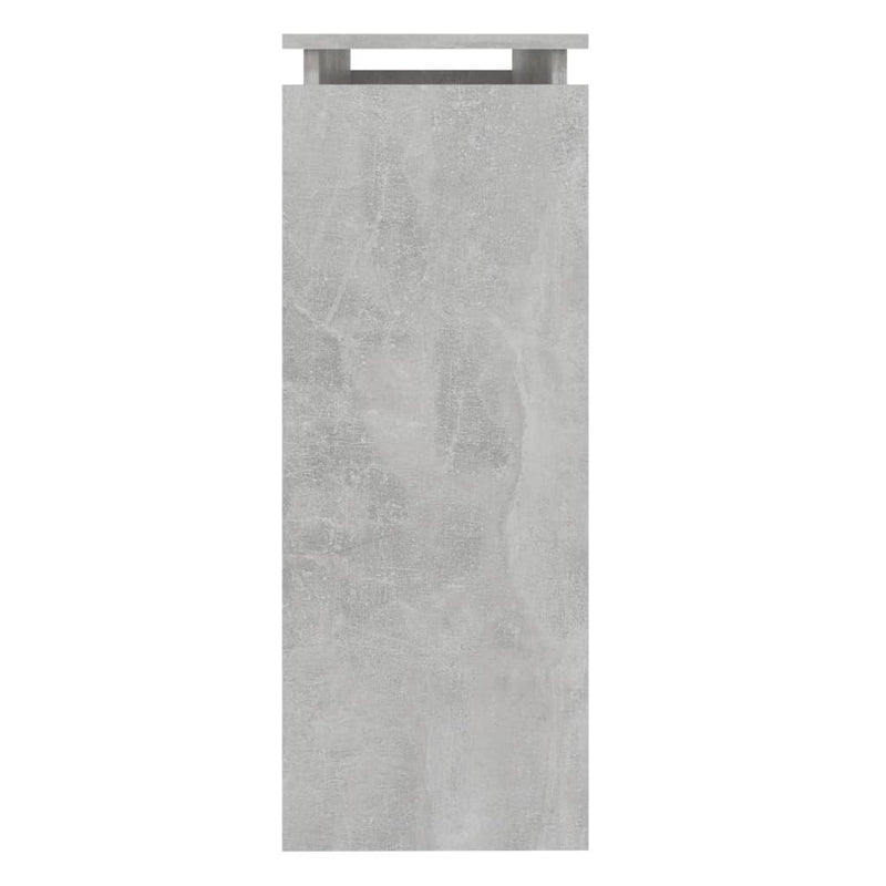 Konsollbord betonggrå 102x30x80 cm sponplate