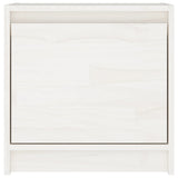 Nattbord hvit 40x30,5x40 cm heltre furu