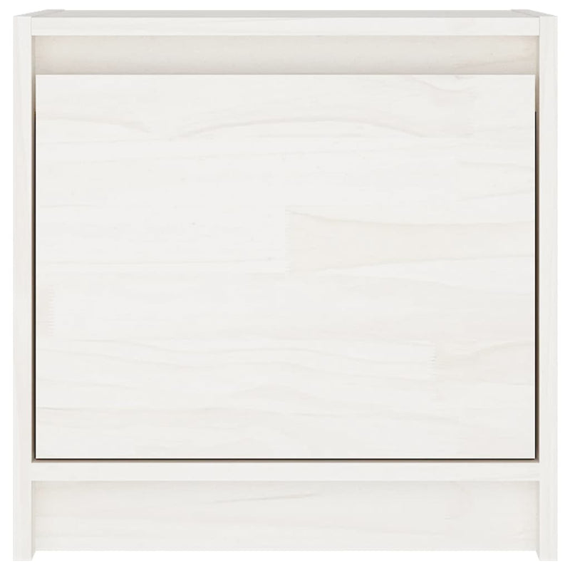 Nattbord hvit 40x30,5x40 cm heltre furu