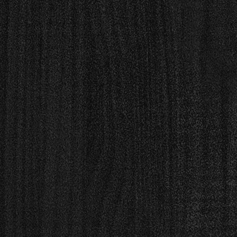 Nattbord 40x31x50 cm heltre furu svart