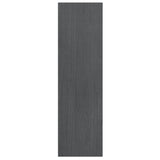 Bokhylle/romdeler grå 40x30x103,5 cm heltre furu