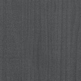Bokhylle/romdeler grå 40x30x103,5 cm heltre furu