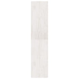 Bokhylle/romdeler hvit 40x30x135,5 cm furu