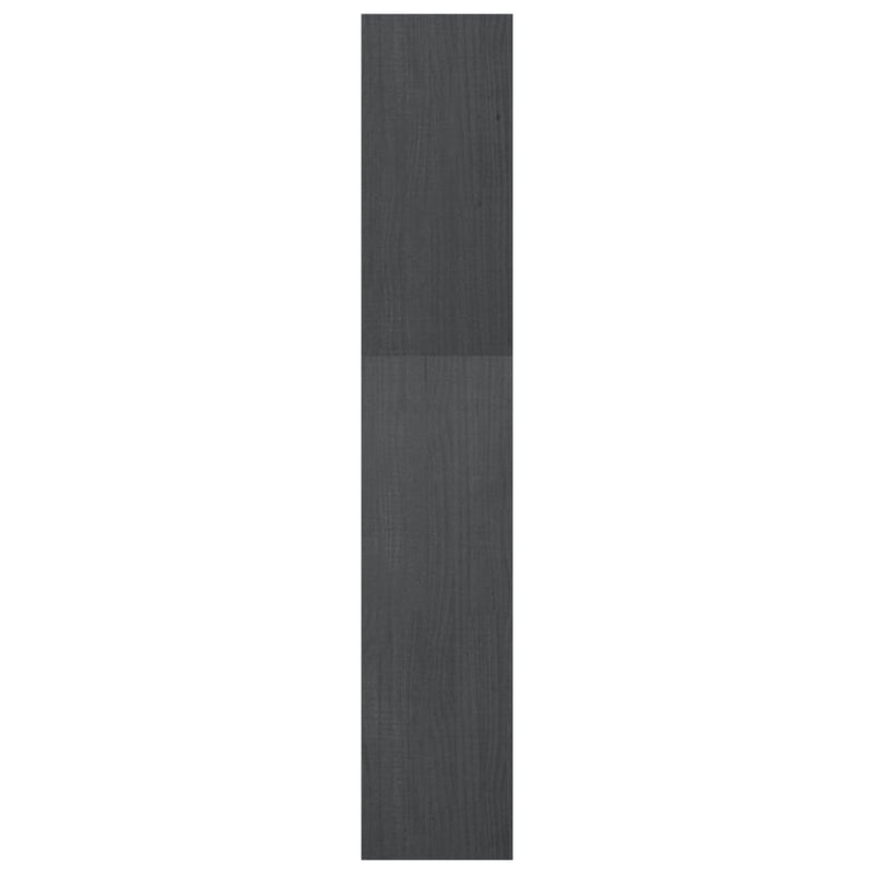 Bokhylle/romdeler 40x30x167,5 cm grå heltre furu