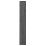 Bokhylle/romdeler grå 60x30x199,5 cm heltre furu