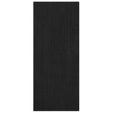 Bokhylle/romdeler svart 100x30x71,5 cm furu