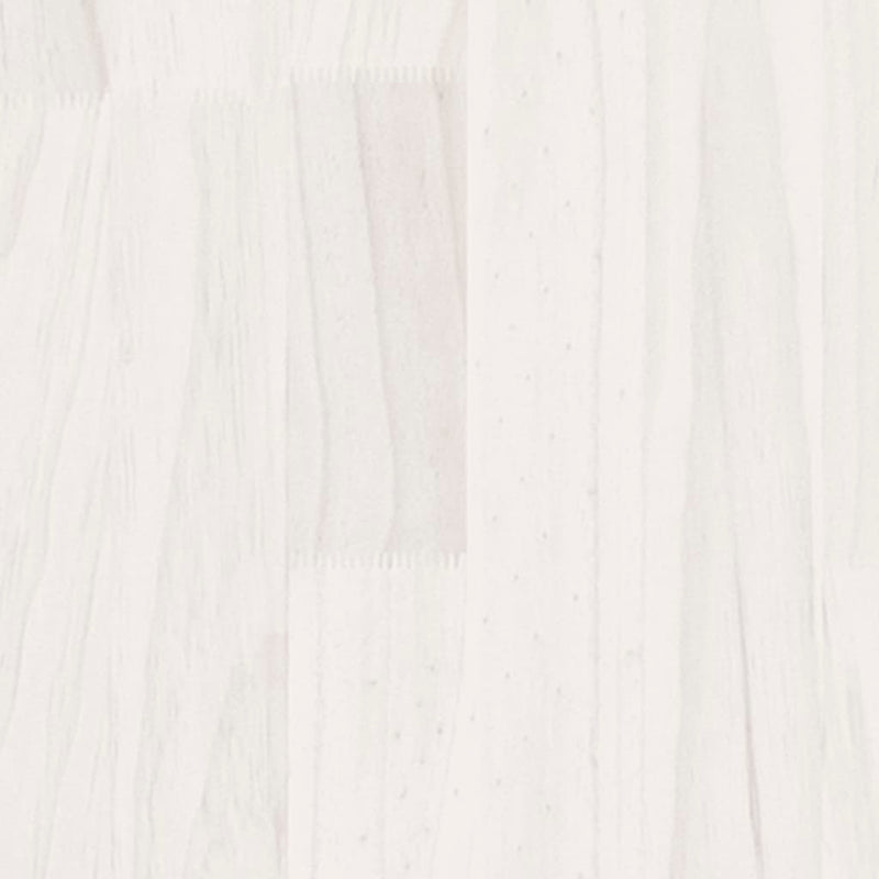 Bokhylle/romdeler hvit 100x30x135,5 cm heltre furu