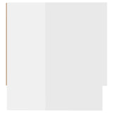 Garderobe høyglans hvit 100x32,5x35 cm sponplate