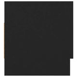 Garderobe svart 70x32,5x35 cm sponplate