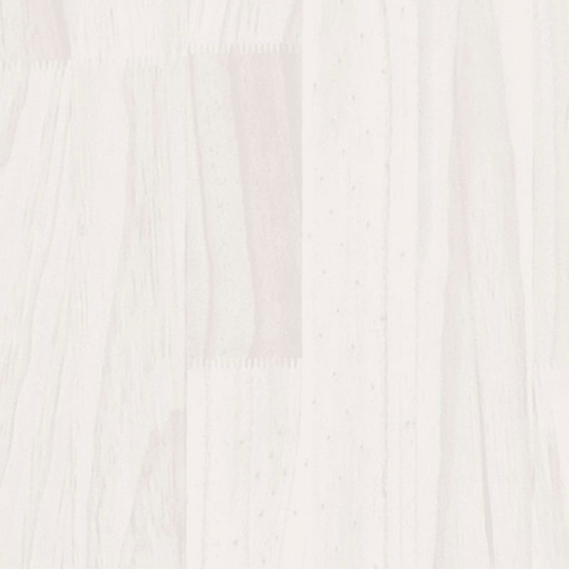 Salongbord hvit 50x50x33,5 cm heltre furu