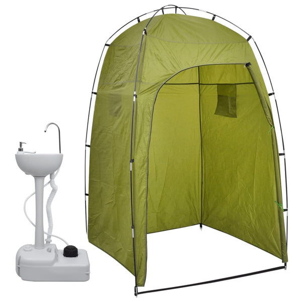 Bærbar håndvask for camping med telt 20 L