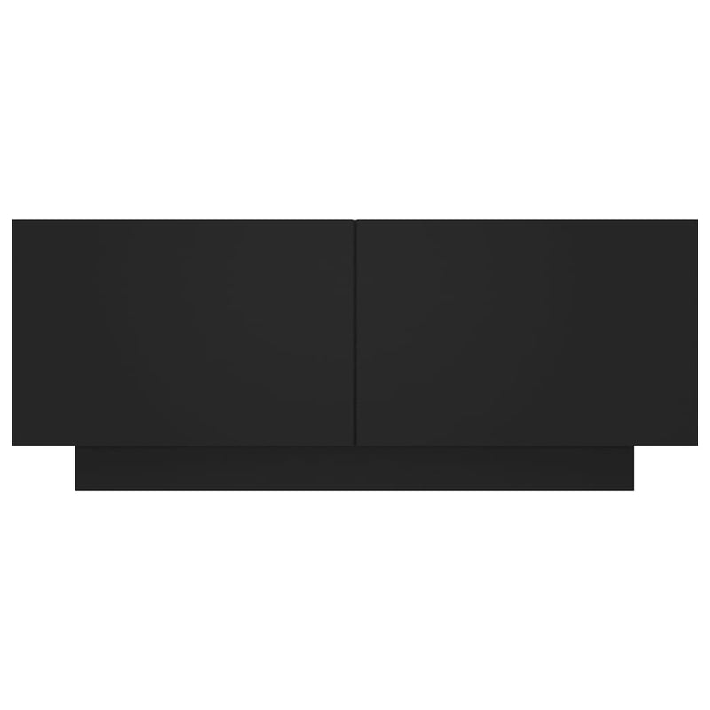 Nattbord svart 100x35x40 cm sponplate