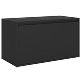 Gangbenk 80x40x45 cm svart sponplate