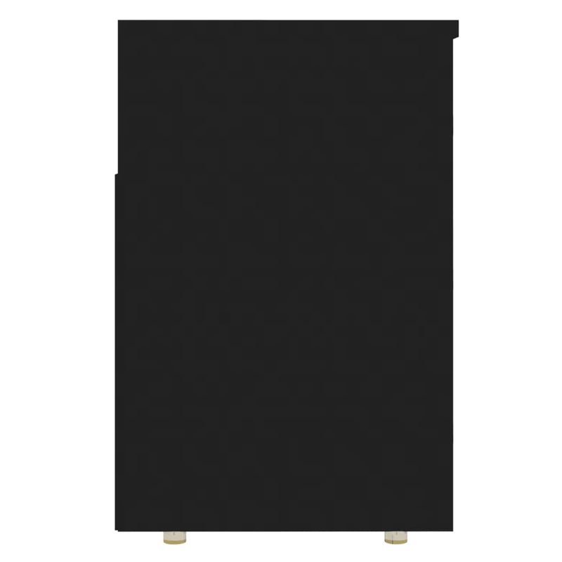 Skobenk svart 105x30x45 cm sponplater