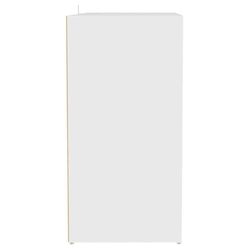 Skoskap hvit 60x35x70 cm sponplate