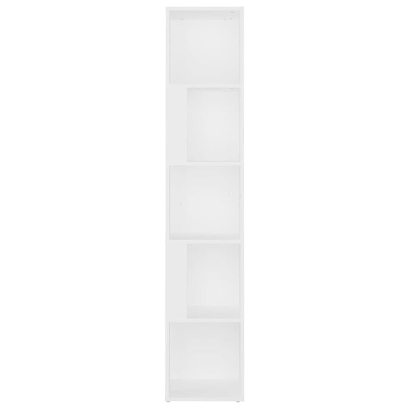 Hjørneskap hvit 33x33x164,5 cm sponplate