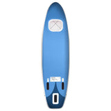 Oppblåsbart padlebrettsett havblå 330x76x10 cm