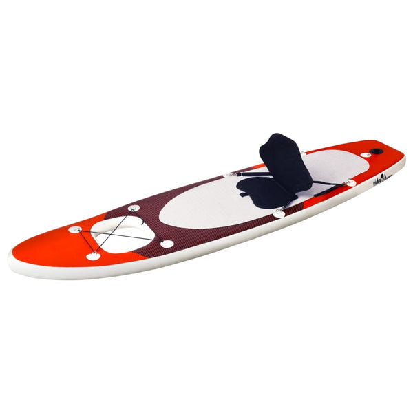 Oppblåsbart padlebrettsett rød 330x76x10 cm