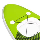 Oppblåsbart padlebrettsett grønn 330x76x10 cm