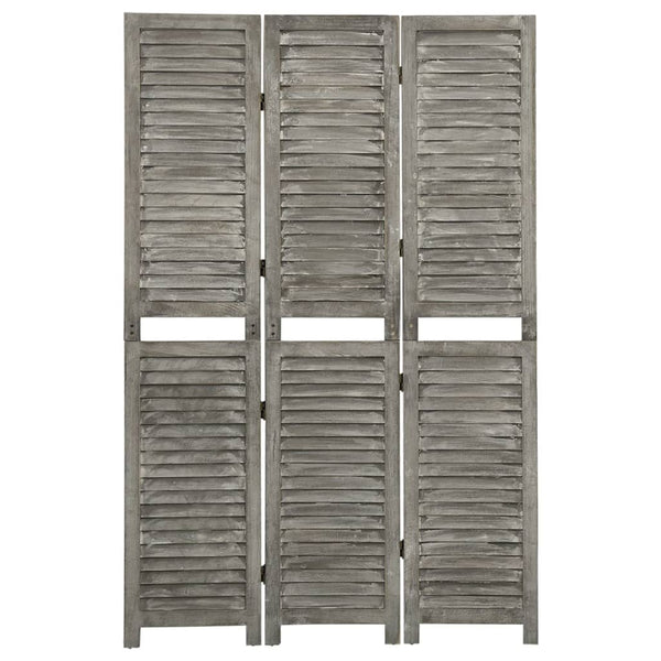 Romdeler 3 paneler grå 106,5x166 cm heltre