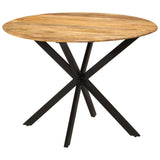 Spisebord Ø110x78 cm heltre mango og stål