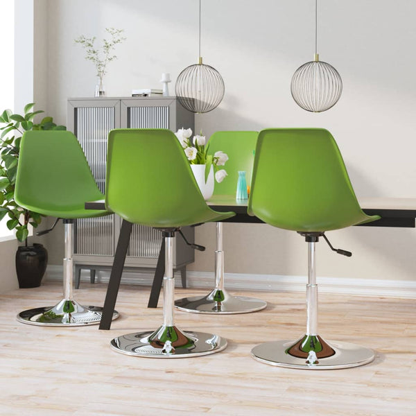 Svingbare spisestoler 4 stk grønn PP