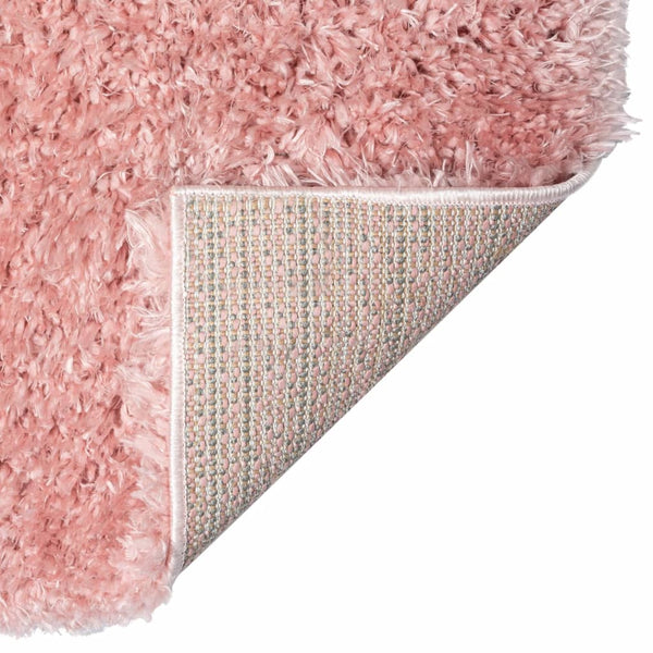 Flossteppe med høy luv rosa 160x230 cm 50 mm