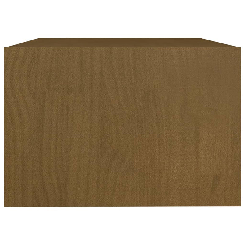 Salongbord 75x50x33,5 cm heltre furu honningbrun