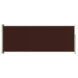 Uttrekkbar sidemarkise 117x300 cm brun