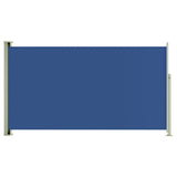 Uttrekkbar sidemarkise 170x300 cm blå