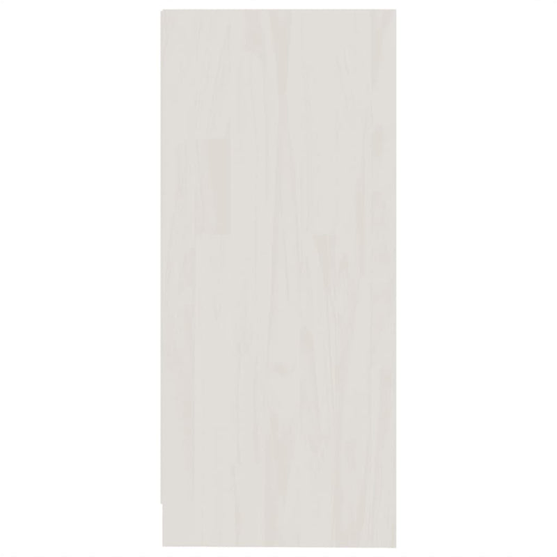 Sideskap hvit 35,5x33,5x76 cm heltre furu