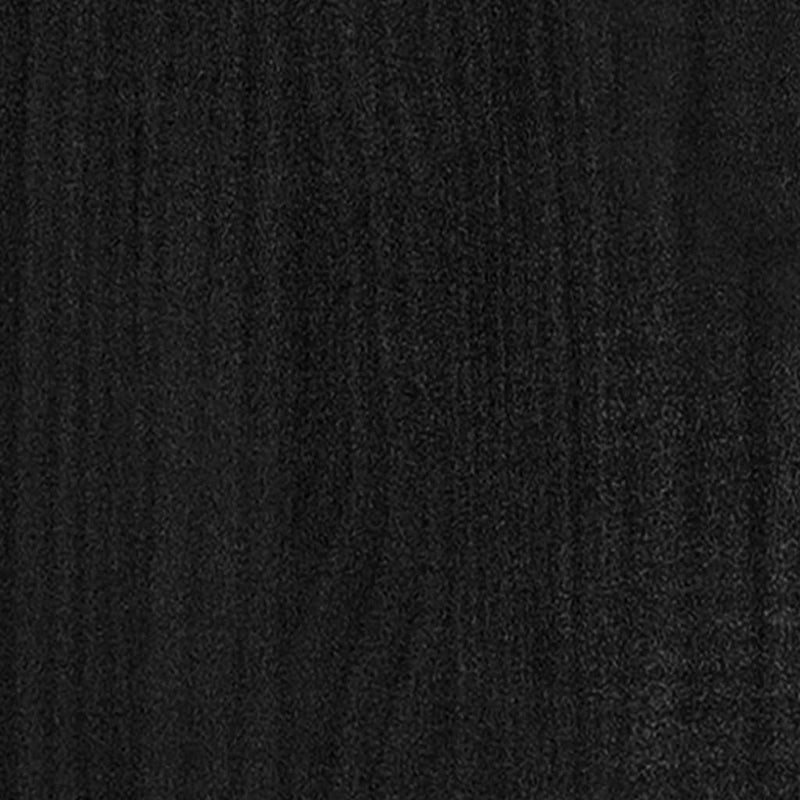 Sideskap svart 35,5x33,5x76 cm heltre furu