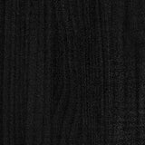 Bokhylle svart 104x33x76 cm heltre furu
