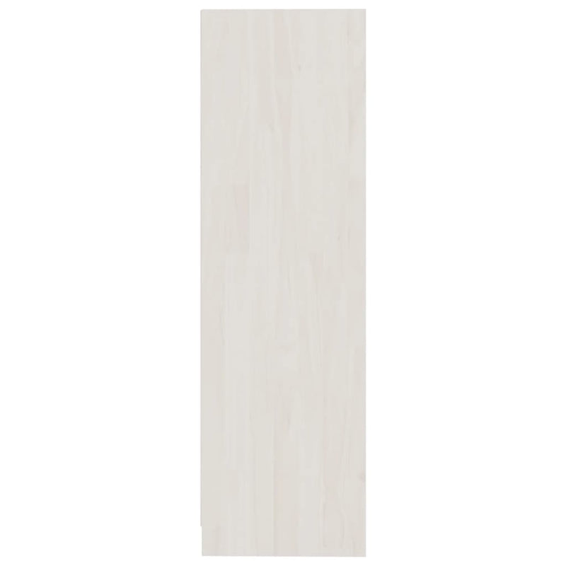 Bokhylle/romdeler hvit 104x33,5x110 cm heltre furu