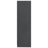 Bokhylle/romdeler grå 104x33,5x110 cm heltre furu