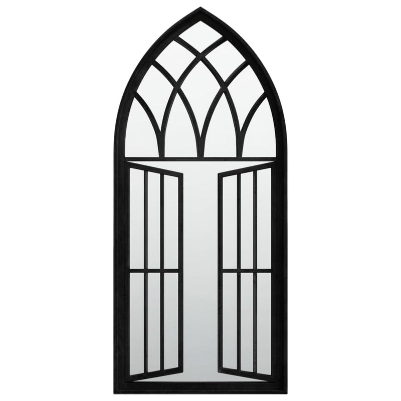 Speil svart 100x45 cm for innendørs bruk jern