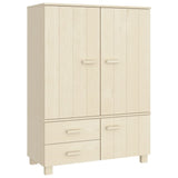 Garderobe honningbrun 99x45x137 cm heltre furu