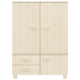 Garderobe honningbrun 99x45x137 cm heltre furu