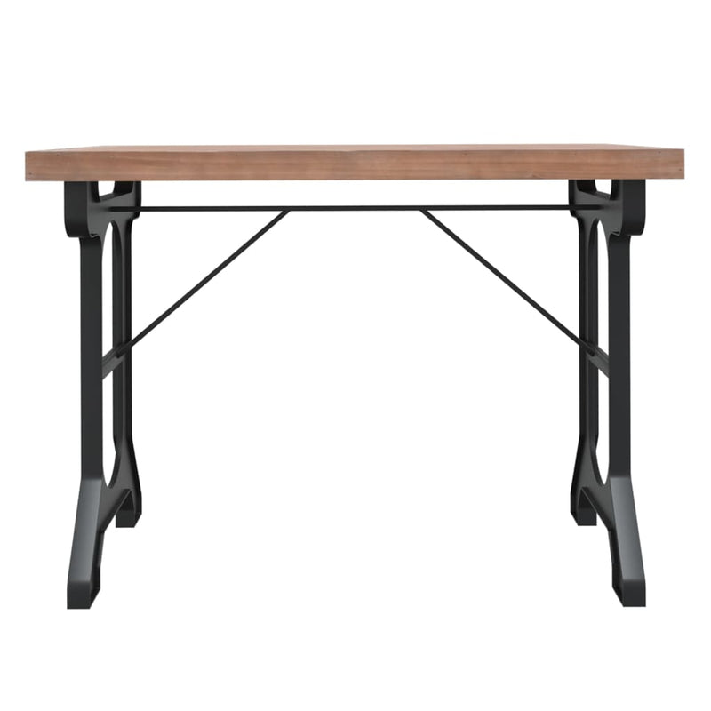 Spisebord 110x65x82 cm heltre gran og jern
