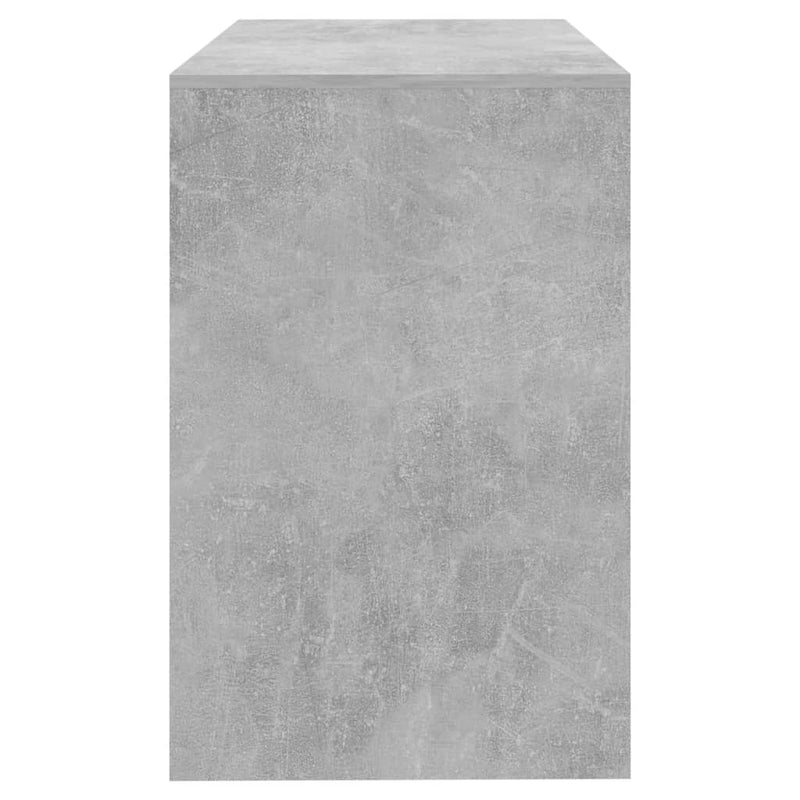 Skrivebord betonggrå 101x50x76,5 cm sponplate